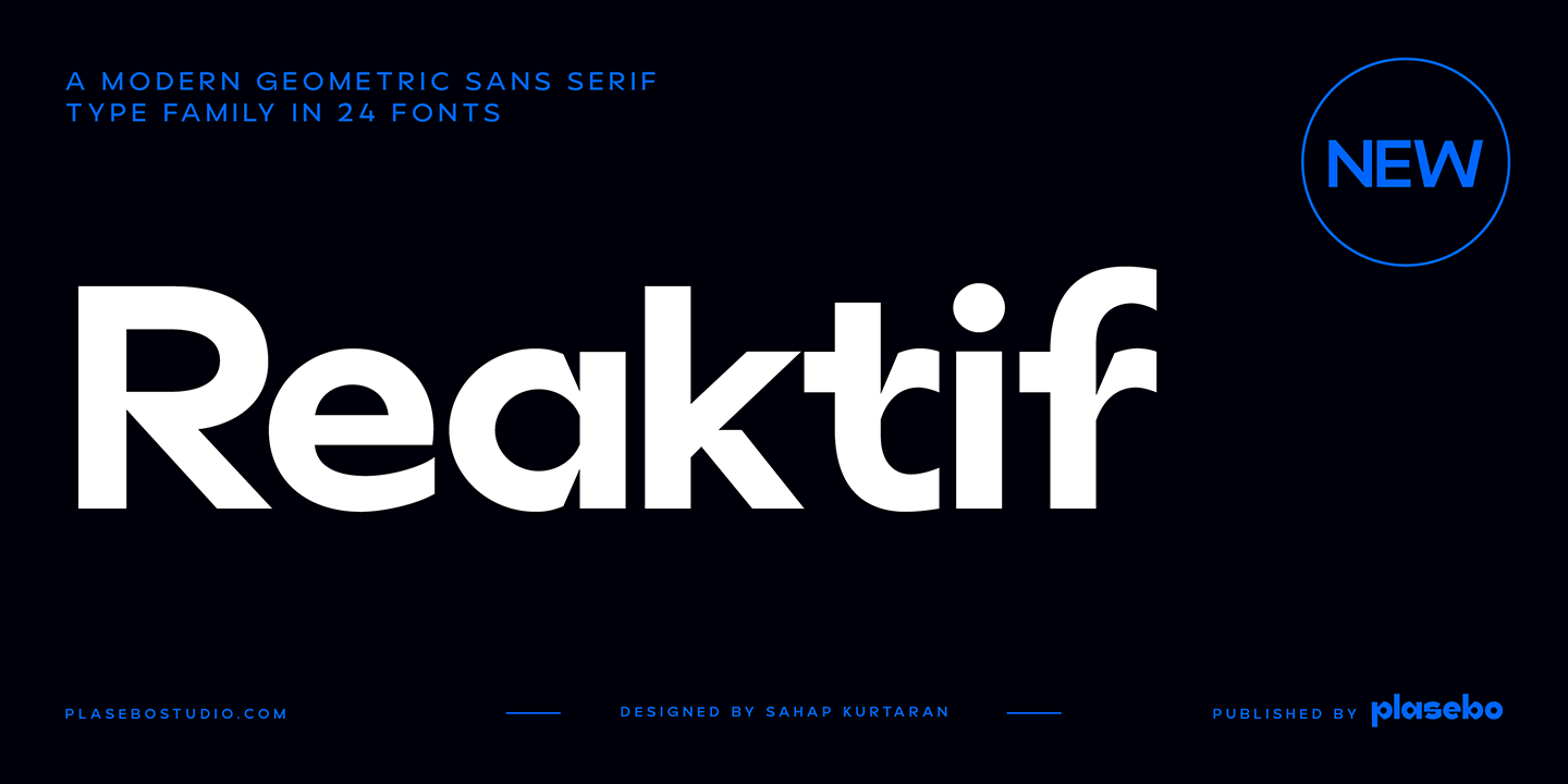 Reaktif Extra Bold Italic Font preview